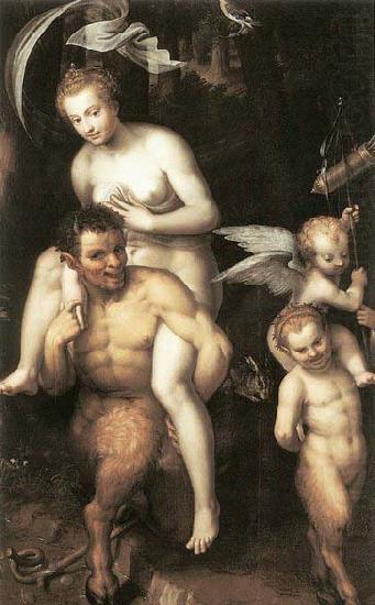 Dirck de Quade van Ravesteyn Venus Riding a Satyr oil painting picture